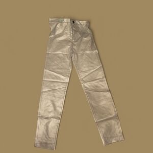 Zara Metallic Silver jeans